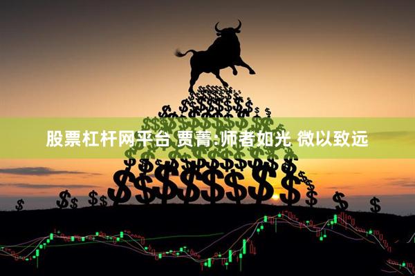股票杠杆网平台 贾菁:师者如光 微以致远